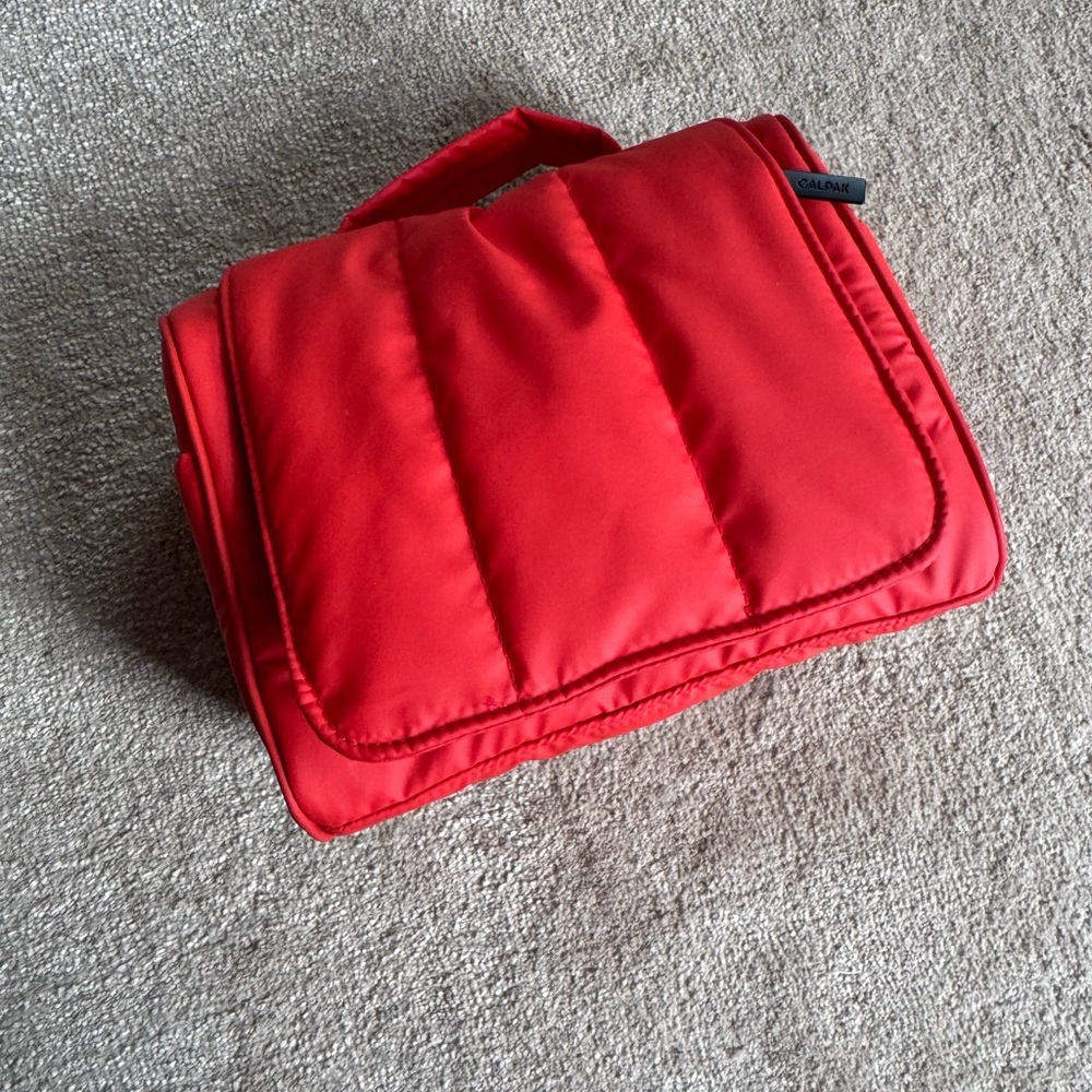 Calpak Luka Red Travel/Toiletry Bag